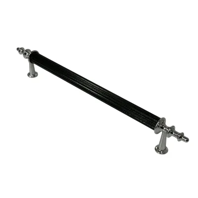 Bayraktar Yıldız Modeli Krom Siyah Kulp 128mm (B-38-128-18/02) - 1