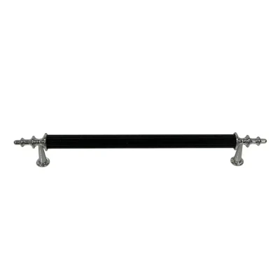 Bayraktar Yıldız Modeli Krom Siyah Kulp 128mm (B-38-128-18/02) - 2