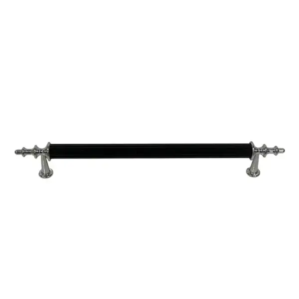 Bayraktar Yıldız Modeli Krom Siyah Kulp 128mm (B-38-128-18/02) - 2