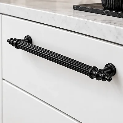 Bayraktar Yıldız Modeli Mobilya Kulbu Antik Sarı 224mm Kulp (B-38-224-91) - 1