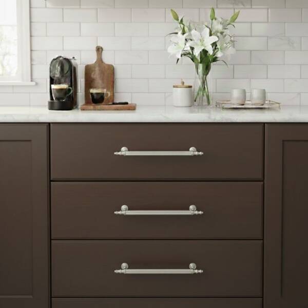 Bayraktar Yıldız Modeli Mobilya Kulbu Krom 96mm Kulp (B-38-96-18) - 1