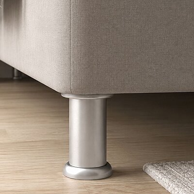Eroğlu Baza Ayağı Eko Jumbo Mat Krom 10cm x 61mm Plastik (EA457) - Eroğlu