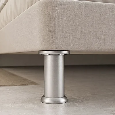 Eroğlu Baza Ayağı Eko Jumbo Mat Krom 15cm x 61mm Plastik (EA449) - 1