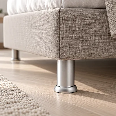 Eroğlu Baza Ayağı Eko Jumbo Mat Krom 5cm x 61mm Plastik (EA453) - 1