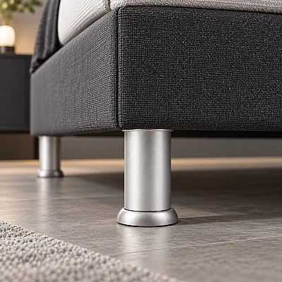 Eroğlu Baza Ayağı Eko Jumbo Mat Krom 5cm x 61mm Plastik (EA453) - Eroğlu (1)