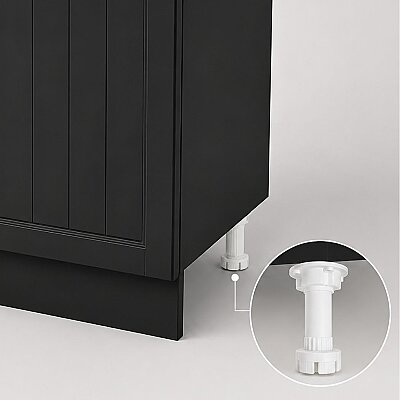 Mesan Beyaz Ayak 12cm Baza Mobilya Ayağı (EA26) - 1