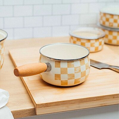 Beige Emaye Tava (EMAY6) - Emaylab