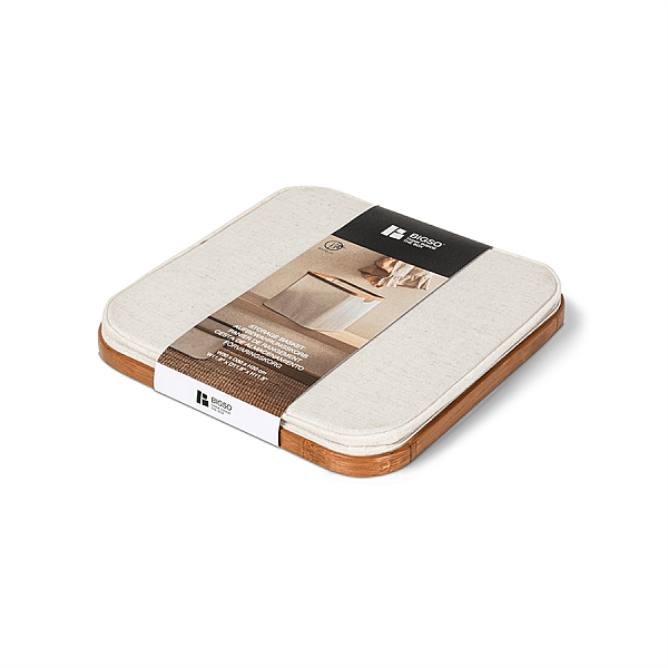 Bigso Bambu Kare Çamaşır Sepeti Keten 30x30x30 cm (Bİ 6982S0601-99) - 5