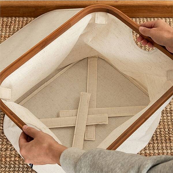 Bigso Bambu Saklama Sepeti Kapaklı 40x33x30 cm (Bİ 6983S0601-99) - 2