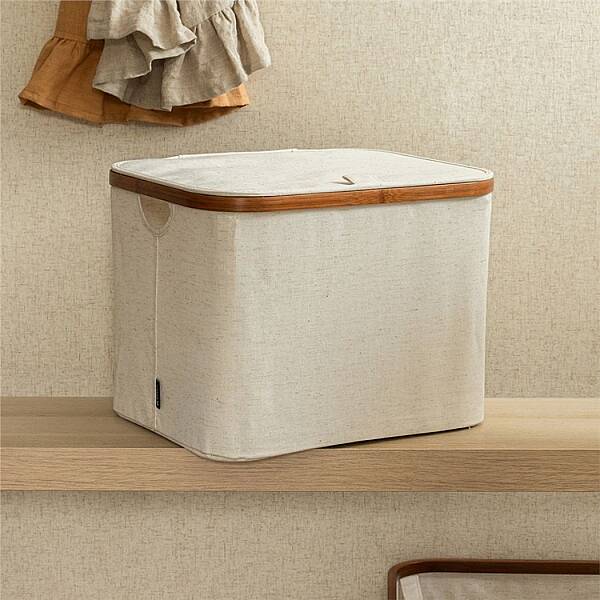 Bigso Bambu Saklama Sepeti Kapaklı 40x33x30 cm (Bİ 6983S0601-99) - 1