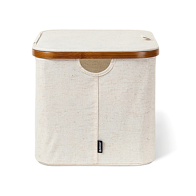 Bigso Bambu Saklama Sepeti Kapaklı 40x33x30 cm (Bİ 6983S0601-99) - 3