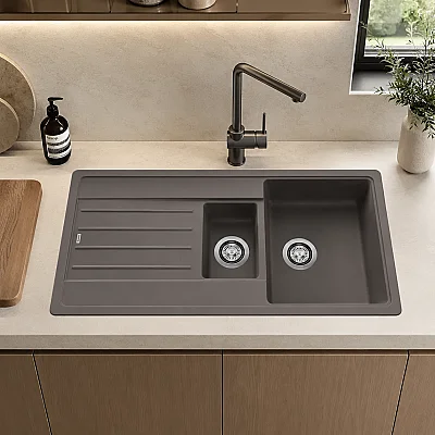 Blanco Legra 6S Silgranit™ Evye Volcano Gri Eviye (527271) - 1