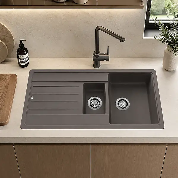 Blanco Legra 6S Silgranit™ Evye Volcano Gri Eviye (527271) - 1