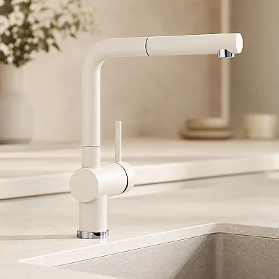 Blanco Linus S Spiralli Soft Beyaz Armatür (526959) - 1
