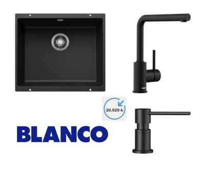 Blanco Rotan 500-U Siyah Mila Spiralsiz Mat Siyah Lato Mat Siyah Sabunluk (527 919) - 1
