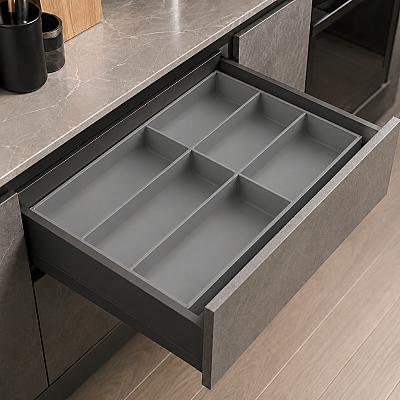 Blum Ambia-Line Gri Çatal Bıçak Kaşıklık (ZC7S500BS3) - Blum