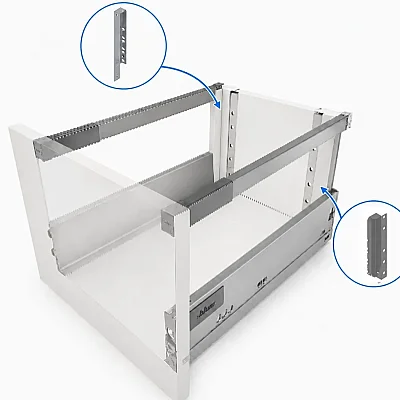 Blum Antaro Gri D Arkalık Sağ+Sol (Z30D000SL R+L) - 1