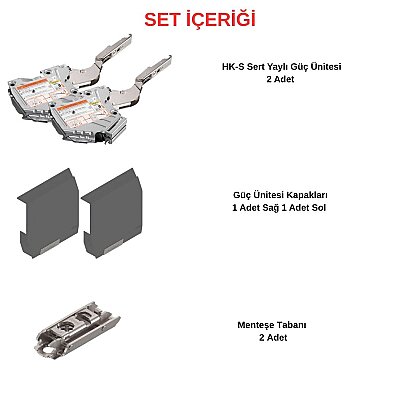 Blum Aventos HK-S 20K2E01 Gri Set (20K2E01-SET) - Blum (1)