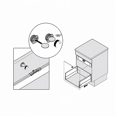 Blum İç Çekmece Bağlantı Kulbu (ZIF.80M7) - 3