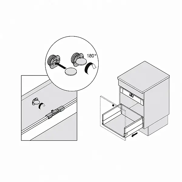 Blum İç Çekmece Bağlantı Kulbu (ZIF.80M7) - 3