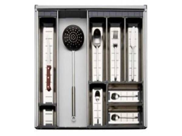 Blum Orga-Line 60cm Paslanmaz Çelik Kaşıklık Derinlik:45cm (ZSI.60VEI4) - 1