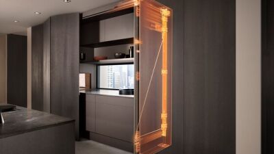 Blum Revego Pocket Sistemleri Revego Uno Revego Duo ile Gizli Dolap Kapakları - 2