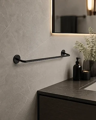 System Banyo Bobo Uzun Havluluk Siyah 48,5 cm (BA1021 014 AL6) - 1