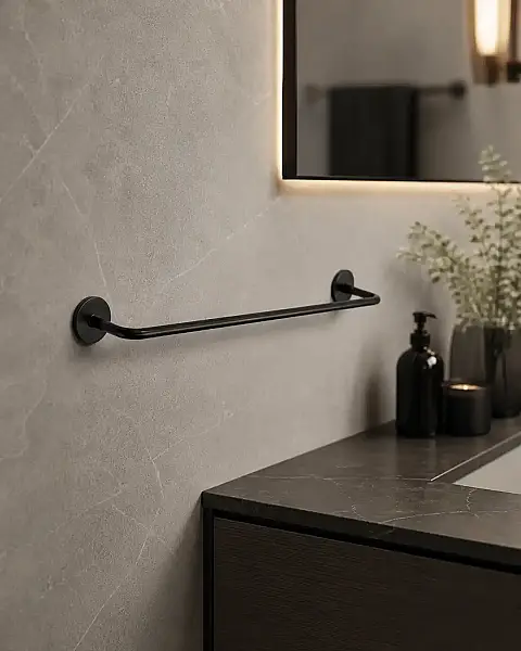 System Banyo Bobo Uzun Havluluk Siyah 48,5 cm (BA1021 014 AL6) - 1