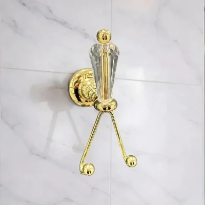 Boheme İkili Kristal Bornoz Askısı Gold Renk (A.13SC.BO12/GD) - 1