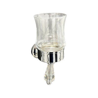 Boheme Duvara Monte Diş Fırçalığı Cam/Krom Renk (A.13SC.BO03/SL) - 2