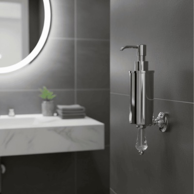 Boheme Duvara Monte Sıvı Sabunluk Krom Renk (A.13SC.BO01D/SL) - 3SC