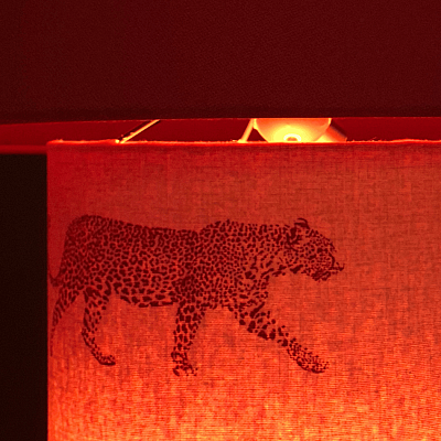 Bordeaux Leopards Abajur - 6