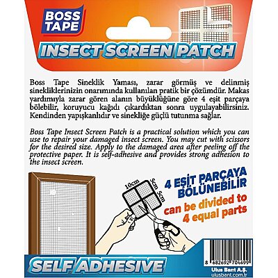 Boss Tape Sineklik Yaması 10*10 cm 4 adet (BT-04005) - 3