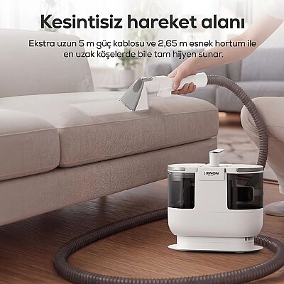 Buharlı Halı Yıkama & Koltuk Temizleme Makinesi 1700W | 16kPa Vakum, Buhar, Sıcak Su, Turbo (X6161) - Xenon Smart (1)