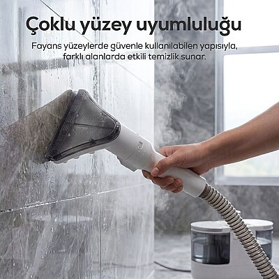 Buharlı Halı Yıkama & Koltuk Temizleme Makinesi 1700W | 16kPa Vakum, Buhar, Sıcak Su, Turbo (X6161) - 5