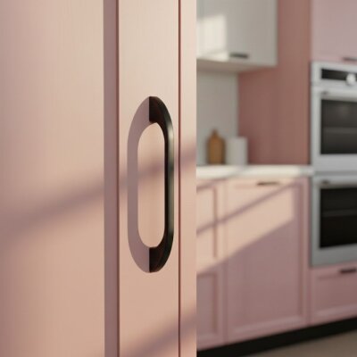 Bayraktar Meriç Modeli Mobilya Kulbu Siyah 128mm Kulp (B-44-128-02) - Bayraktar