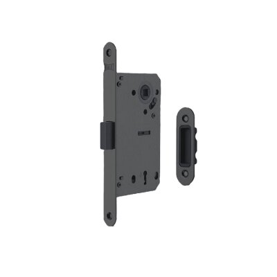 Kale Kilit Siyah Neodyum Mıknatıslı Aynalı İç Kapı Oda Sessiz Gömme Kilidi 50mm (231NN000022) - Kale Kilit