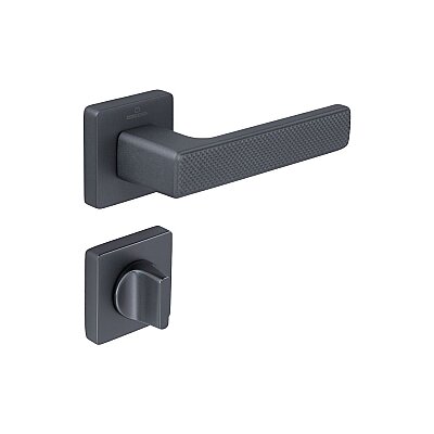 Çebi Gren Modeli Kare Rozetli Wc Kapı Kolu Mat Antrasit (C52129168227) - Çebi (1)