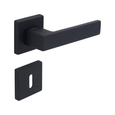 Çebi Flat Modeli Kare Rozetli Oda Kapı Kolu Mat Antrasit (C5218010 PC27) - 3