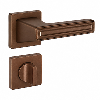 Çebi Grove Modeli Kare Rozetli Wc Kapı Kolu Metalik Bronz (C52949168229) - Çebi (1)
