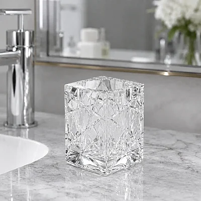 Cam Diş Fırçalık Şeffaf (KB20001) - Vitale Banyo (1)