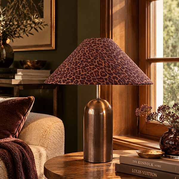 Camel Leopar Copper Abajur - 2