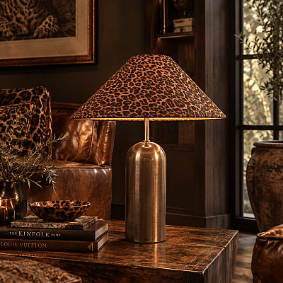Camel Leopar Copper Abajur - 3