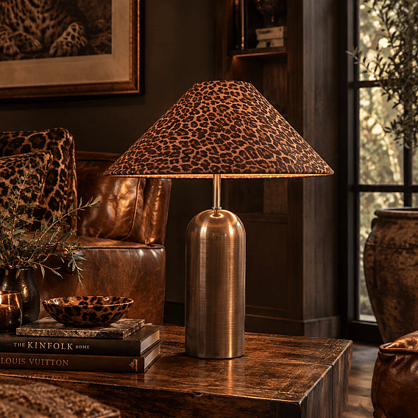 Camel Leopar Copper Abajur - 3