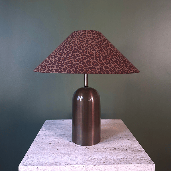 Camel Leopar Copper Abajur - 4