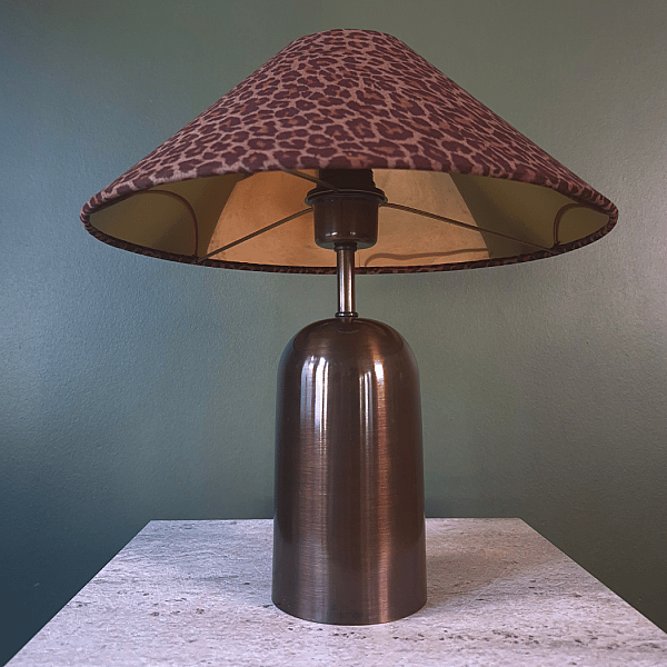 Camel Leopar Copper Abajur - 5