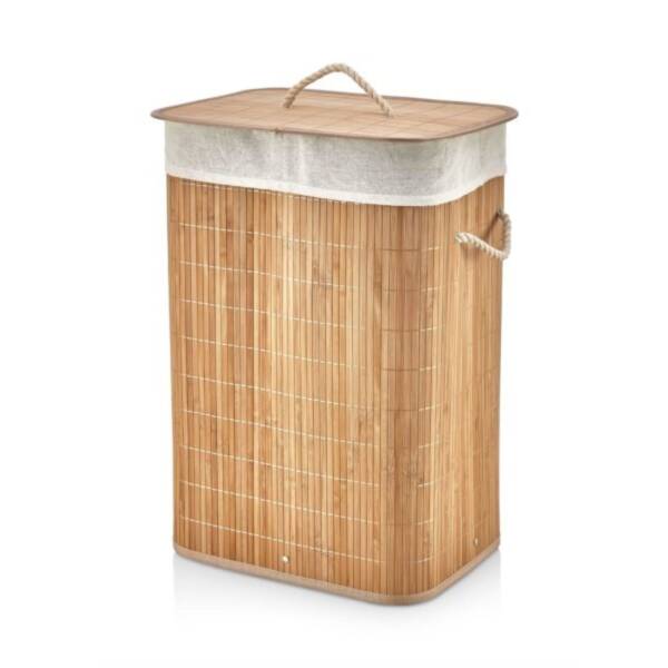 Casalinda Naturel Diktörgen Bambu Katlanır 72Lt Kirli Çamaşır Sepeti (CL-6020) - 1