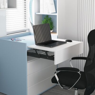 Starax 90cm Beyaz Çekmece İçi Ek Tezgah Mekanizması (S-2048-W) - 1