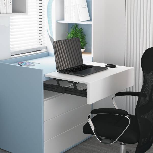 Starax 90cm Beyaz Çekmece İçi Ek Tezgah Mekanizması (S-2048-W) - 1
