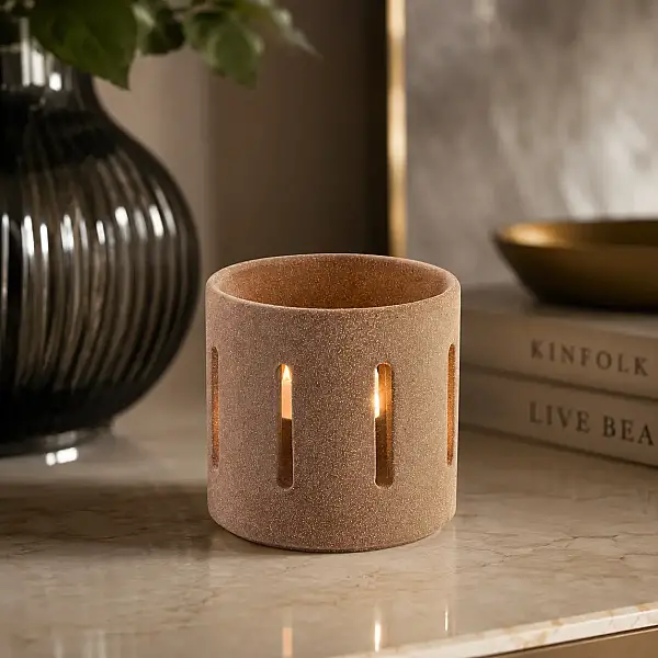 Çizgili Tealight 20*10 cm (AK.JFHZ1962170) - 1